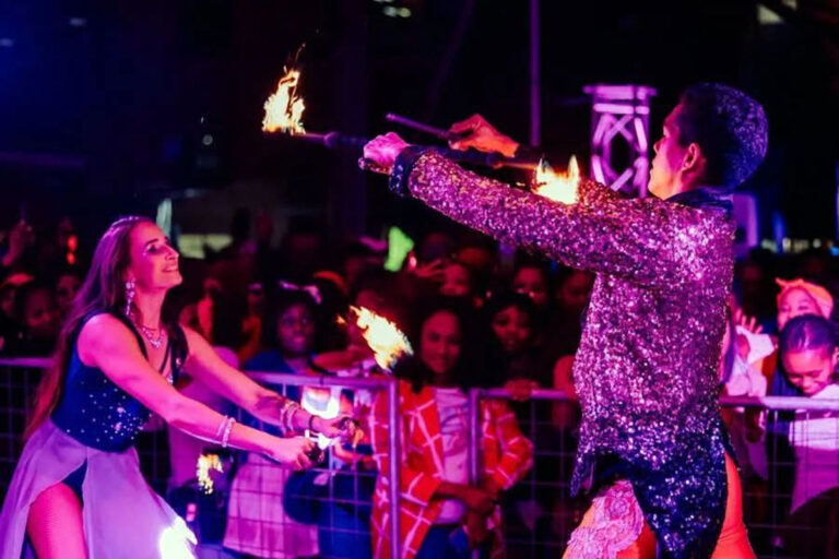 Duo Choreographed Fire Show